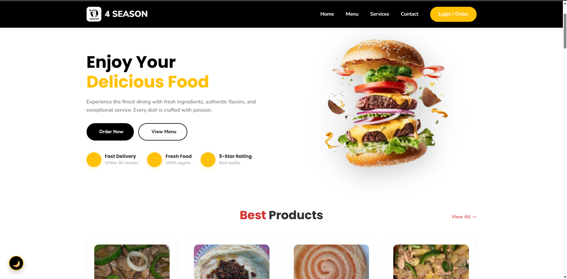 Restaurant 4 Season Management System